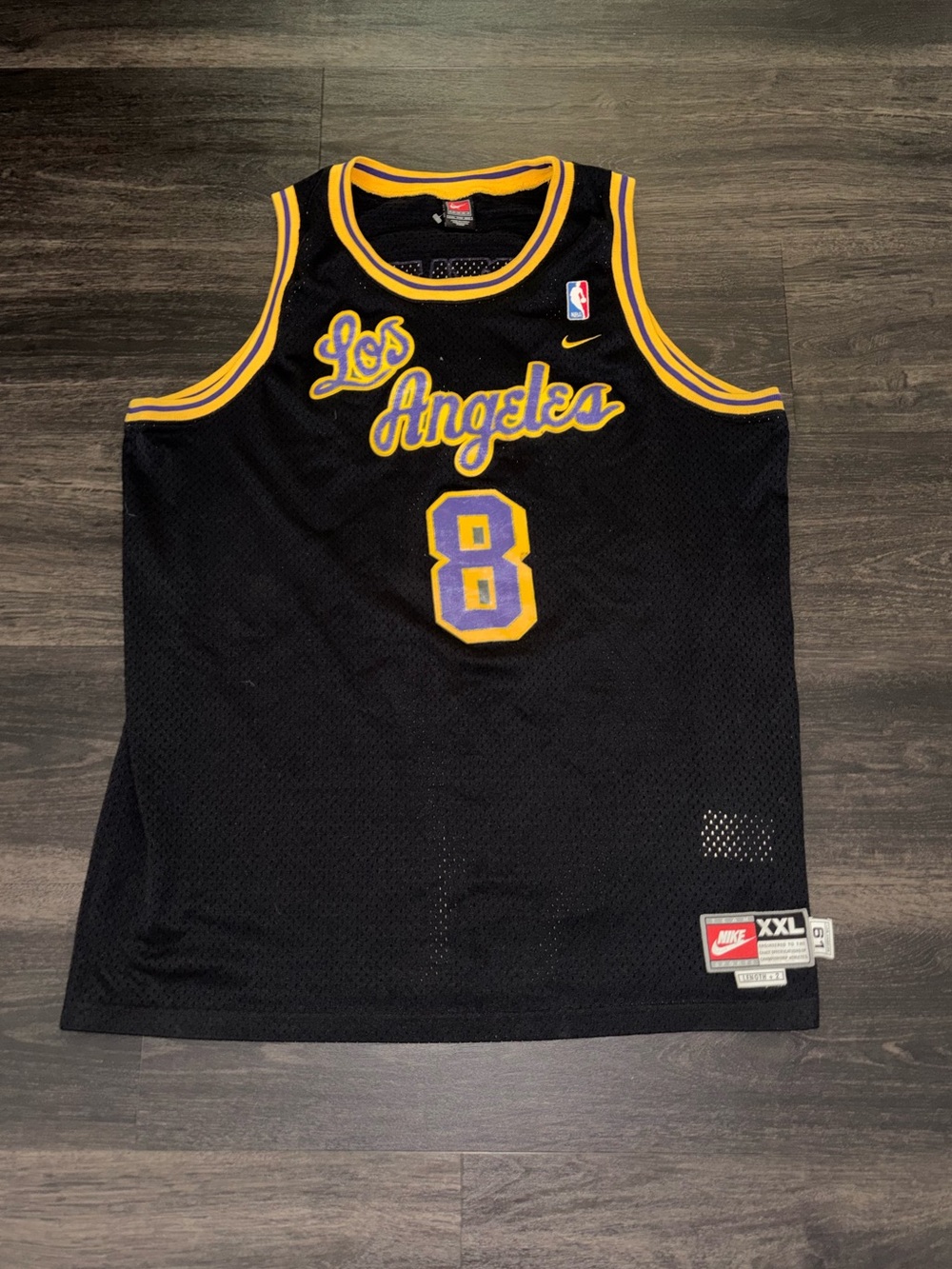 Vintage Nike Los Angeles Lakers Kobe Bryant Jersey Rewind 1961 Swingman Mens XXL